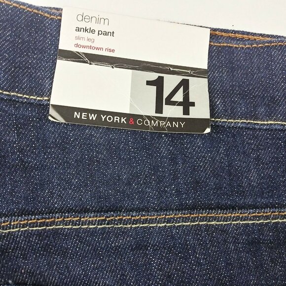 New York And Company Light Blue Ankle Jeans Size 14 (35x34) NWT Free Shipping!!! - Picture 4 of 9